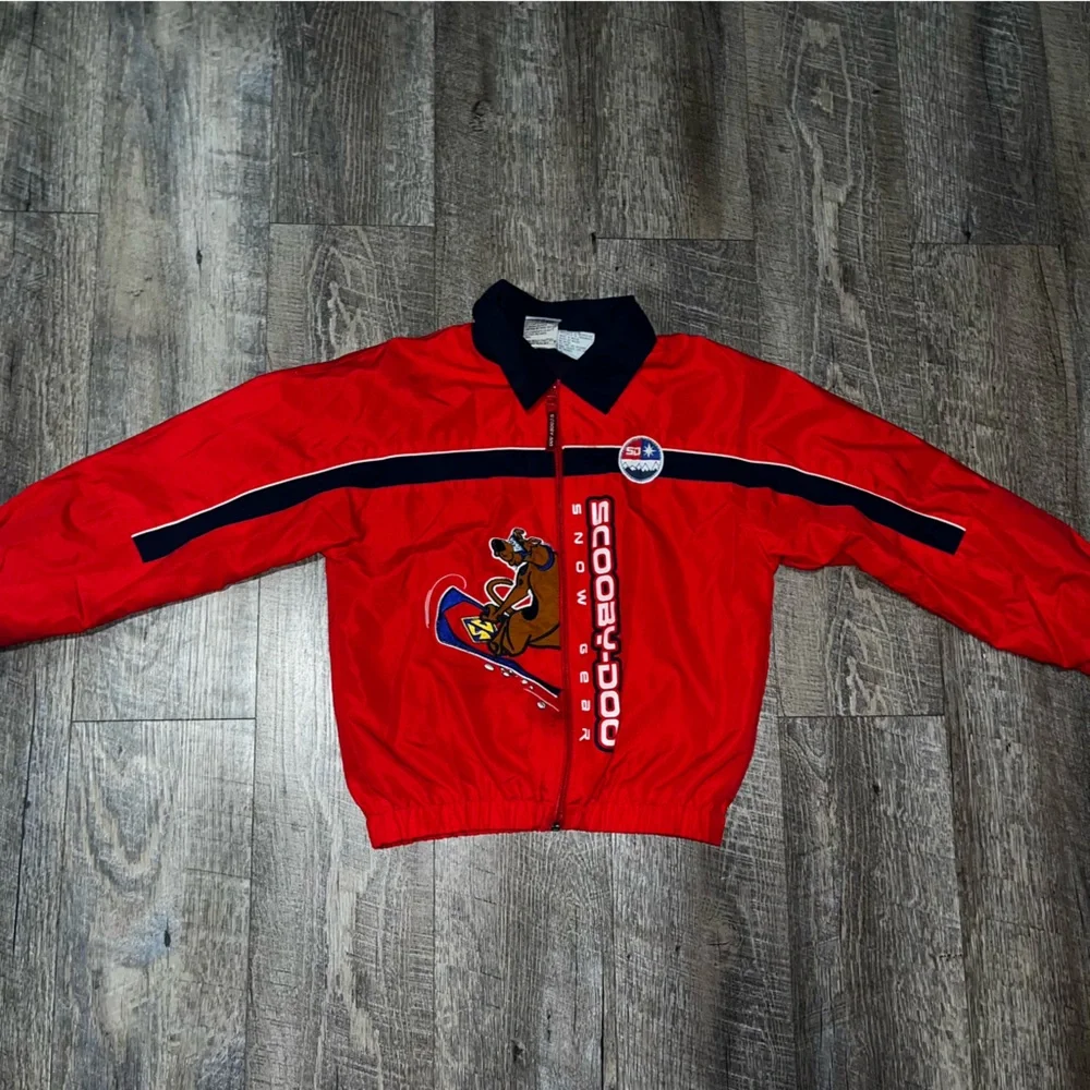 Vintage Scooby Doo Snow Wear Jacket Kids‎ Unisex Red Size 7X Embroidered Y2K